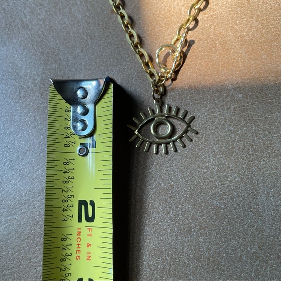 🧿 Evil eye toggle clasp necklace - Picture 5 of 6